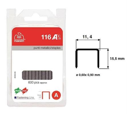 PUNTI PER ELECTRO 116AP 600PZ