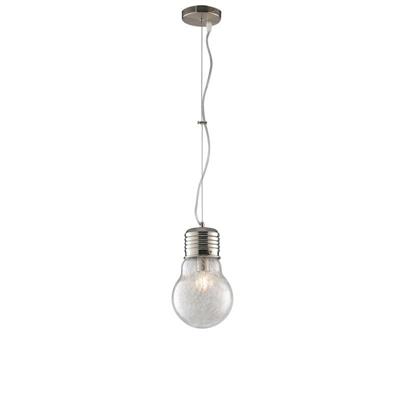 SOSPENSIONE LAMPADINA FILI ALLUMINIO 1XE27 30x38CM