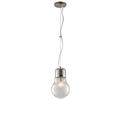 SOSPENSIONE LAMPADINA FILI ALLUMINIO 1XE27 30x38CM