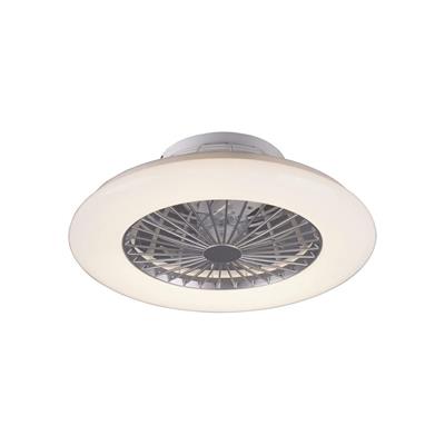 STRALSUND VENTILATORE E PLAFONIERA LED EFFETTO CIELO STELLATO 50CM