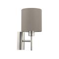 APPLIQUE PASTERI E27 1X60W NICKEL-TAUPE