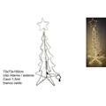 ALBERO DI NATALE LUMINOSO 150CM TUBO LED BIANCO CALDO 150CM