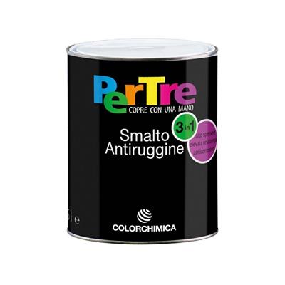 PERTRE SMALTO ANTIRUGGINE NERO LUCIDO 375ML