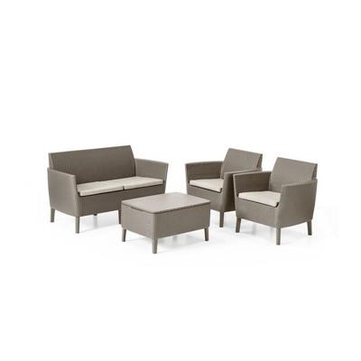 SET SALEMO LOUNGE CAPPUCCINO KETER