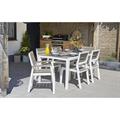 SET HARMONY BIANCO/CAPPUCCINO CON 6 SEDIE