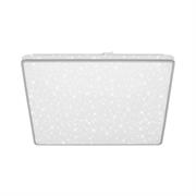 PLAFONIERA LED CIELO STELLATO 4000K 24W 37X37CM CROMO OPACO